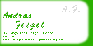 andras feigel business card